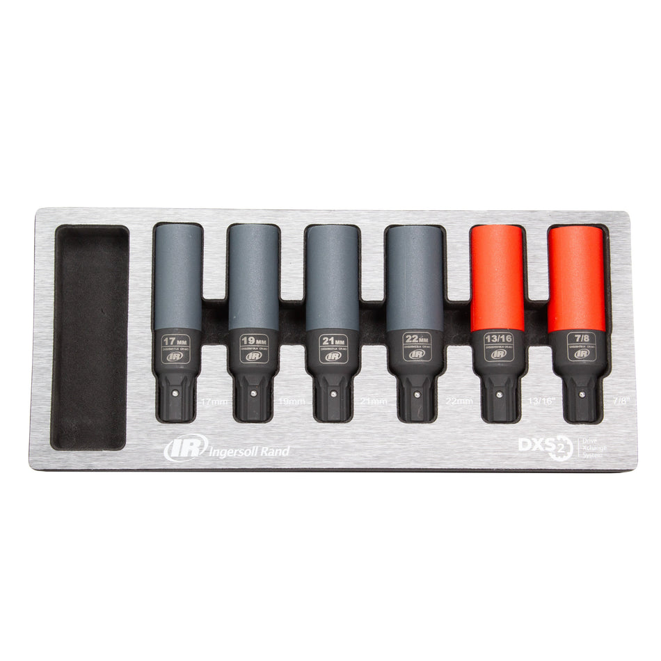 Ingersoll Rand DXS2 Lug Nut Impact Socket Set SAE/Metric, 6pc – DXS2KMH6LN