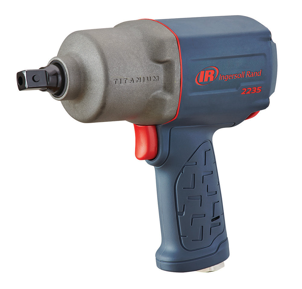 Ingersoll Rand 1/2" Air Impact Wrench, 1350 ft-lb Torque, Titanium Hammercase, Pin Retainer, Pistol – 2235PTIMAX