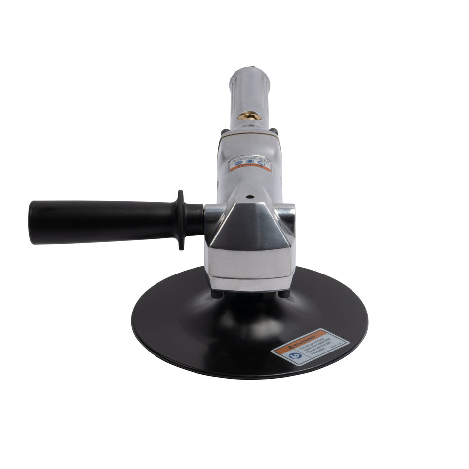 Ingersoll Rand Air Angle Sander, 7" Composite Pad, 5,000 RPM, 0.5 HP, 5/8"-11 Thread, Side Handle Exhaust – 313-B – view 2