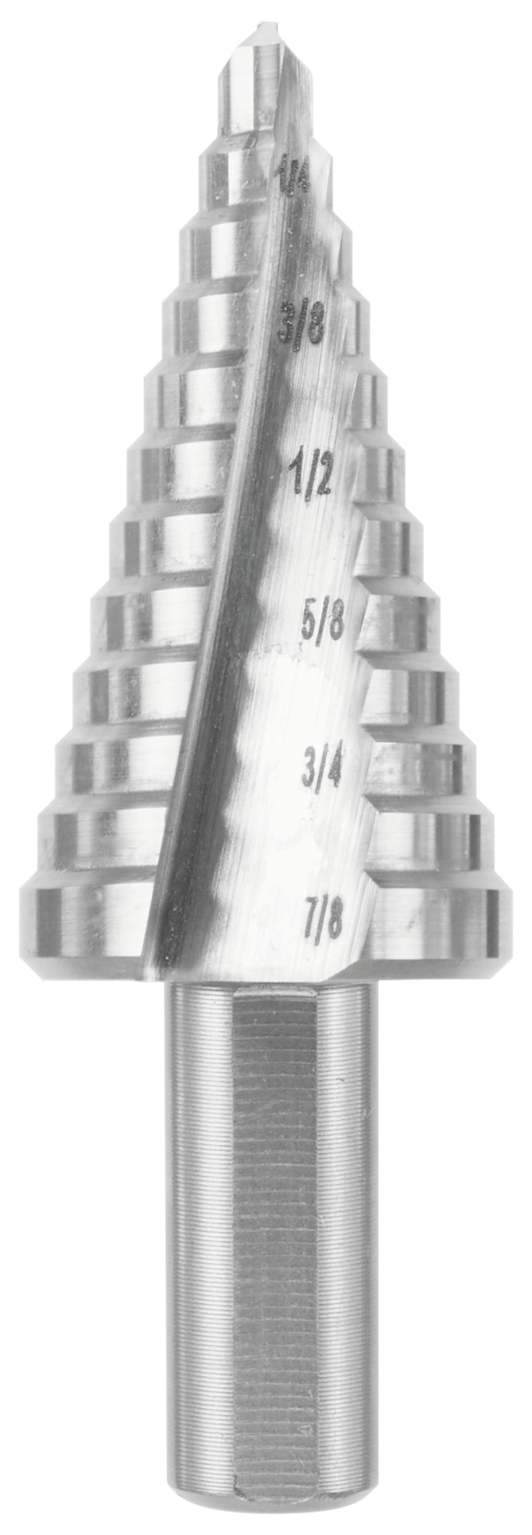 Bosch SDC2 3/16 In. to 7/8 In. High-Speed Steel Turbo Step Drill Bit